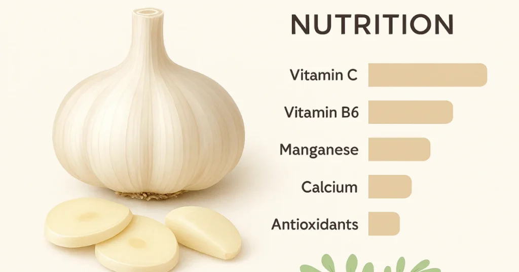 लहसुन में मौजूद पोषक तत्व